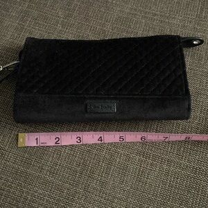 Vera Bradly bag/purse/wristlet black quilt